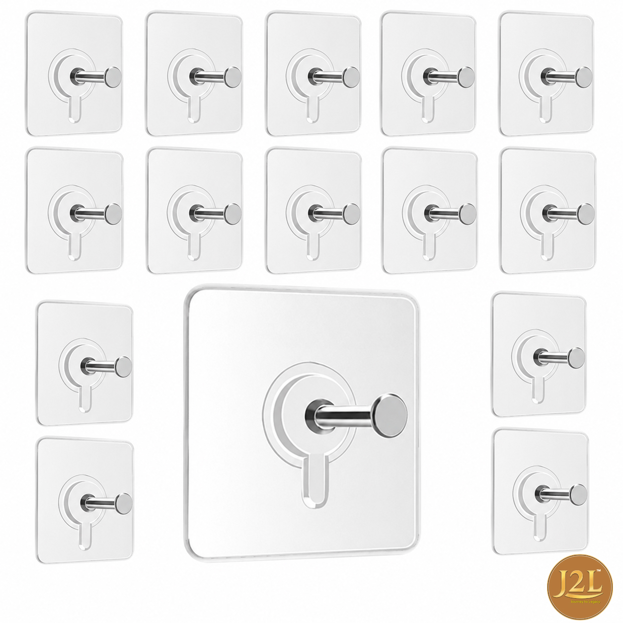 J2L Adhesive Wall Hooks 